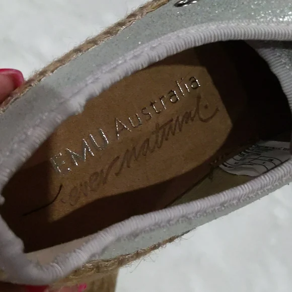 EMU Argonis Metallic Espadrilles Sneakers ~ NWT - Picture 7 of 10